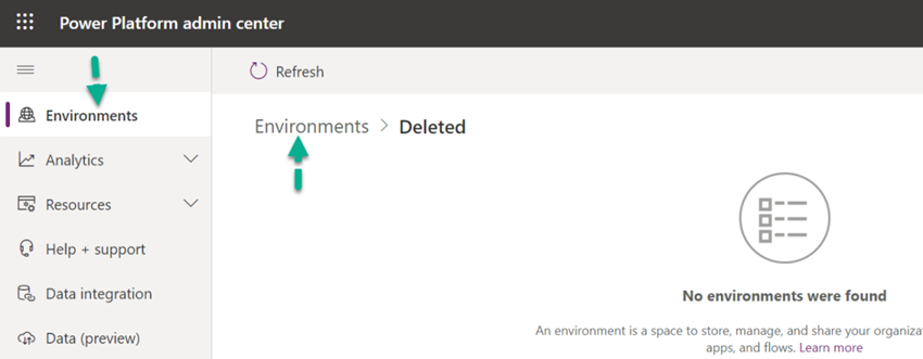 How To Recover A Deleted Environment In Dynamics 365 CRM Online?